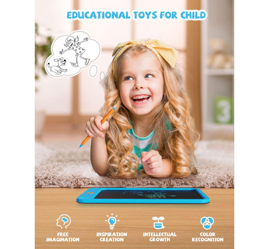 Красочный планшет Kikapabi LCD10 для рисования, 10-дюймв, синий (my-21117)