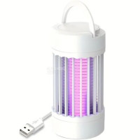 Лампа-ловушка от комаров и насекомых, УФ-лампа, USB, белый (my-21205)