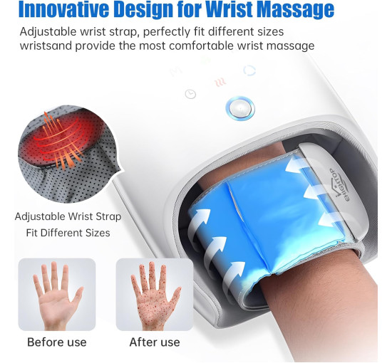 Масажер для рук Ehightop FE-0161 з функцією прогріву (my-21055)