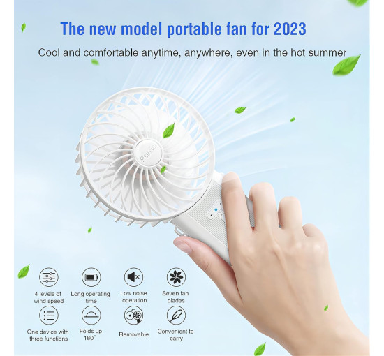 Міні-портативний вентилятор Psecici AO-818, бежевий (my-21197)