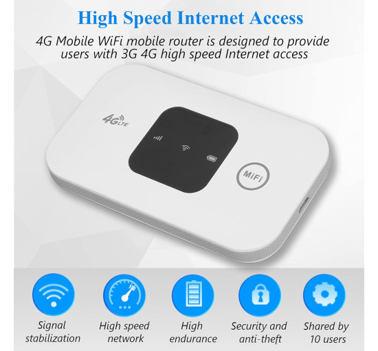 Мобильная точка доступа Jectse, маршрутизатор 4G LTE, белый (my-21164)