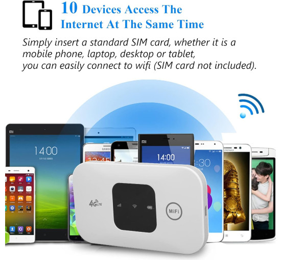 Мобильная точка доступа Jectse, маршрутизатор 4G LTE, белый (my-21164)