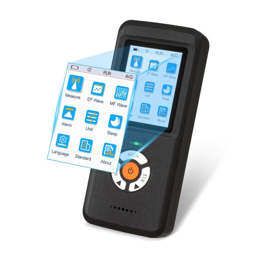 Модернізований детектор електромагнітного поля, що перезаряджається, CHNADKS EM-102, чорний (my-21094)