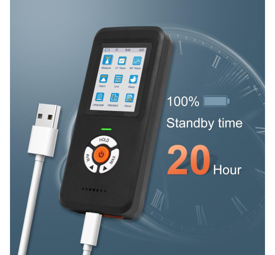 Модернізований детектор електромагнітного поля, що перезаряджається, CHNADKS EM-102, чорний (my-21094)