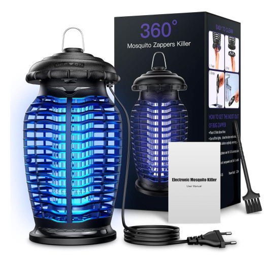 Мощная электрическая лампа от комаров Kfonla JY-05, 15 Вт, 4200 В, черный (my-21186)