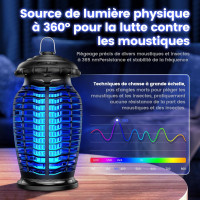 Потужна електрична лампа від комарів Kfonla JY-05, 15 Вт, 4200 В, чорний (my-21186)