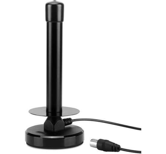 Потужна кімнатна телевізійна антена August DTA250, чорна (my-21047)