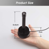 Потужна кімнатна телевізійна антена August DTA250, чорна (my-21047)