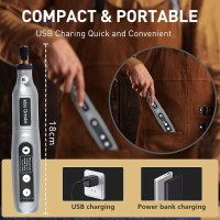 Набір бездротових інструментів, що обертаються, AOZOY HJ202, сірий (my-21111)