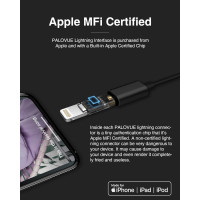 Навушники PALOVUE сумісні з iPhone, чорний (my-21107) Навушники PALOVUE сумісні з iPhone, чорний (my-21107)