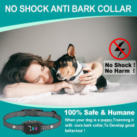 Нашийник проти гавкання RICIVI YJ318 для маленьких собак, без електрошоку, темно-чорний (my-21157)