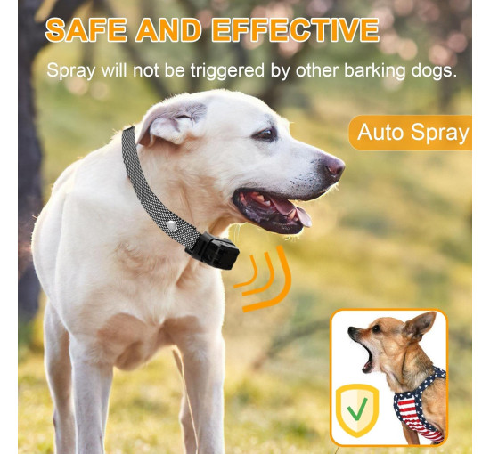 Ошейник с распылителем для собак UCATQ с 3 уровнями чувствительности (my-21166)