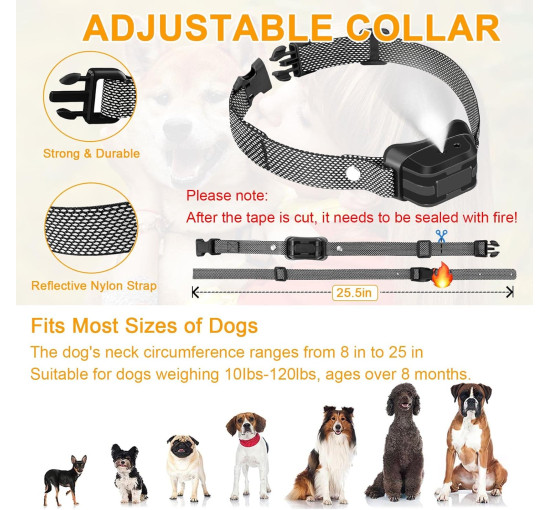 Ошейник с распылителем для собак UCATQ с 3 уровнями чувствительности (my-21166)