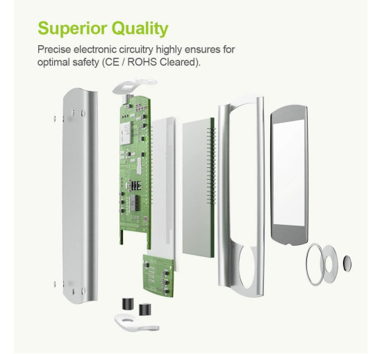 Перезаряжаемый биостимулятор AUVON AS1080, 24 режима, серебристый (my-21122)