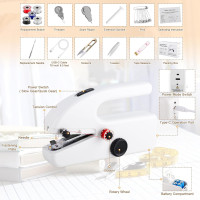 Портативна міні-швейна машинка YSSPPOY HG43, білий (my-21052)