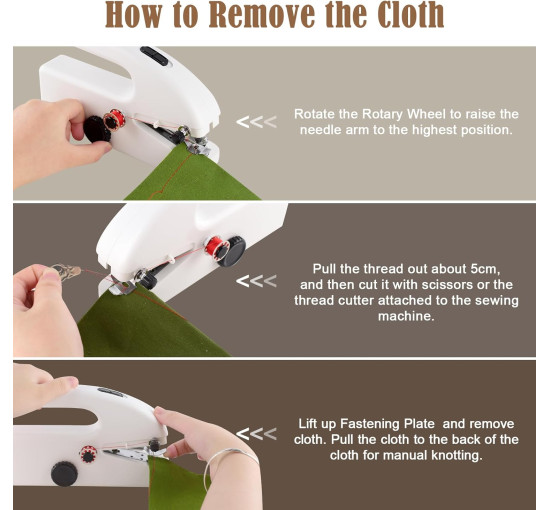 Портативна міні-швейна машинка YSSPPOY HG43, білий (my-21052)