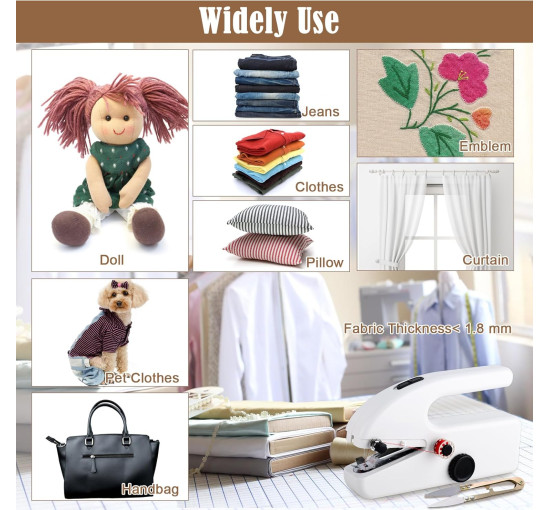 Портативна міні-швейна машинка YSSPPOY HG43, білий (my-21052)