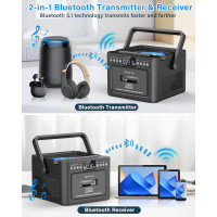 Портативний CD-плеєр Greadio CD-W16, чорний (my-21029) Портативний CD-плеєр Greadio CD-W16, чорний (my-21029)