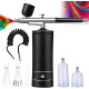 Портативний та елегантний аерограф Lifellery, акумуляторний бездротовий компресор, чорний (my-21026)