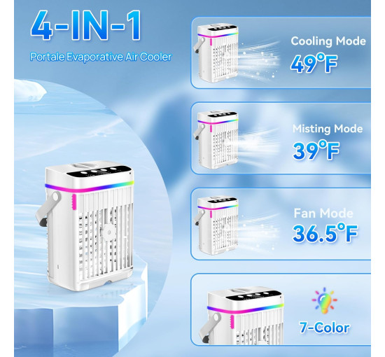 Портативний кондиціонер AJVV TT-13, білий (my-21176)