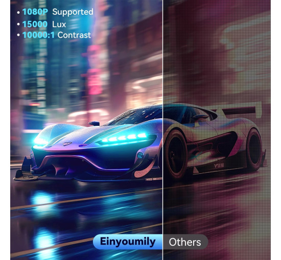 Портативный мини-проектор Einyoumily W13, черный (my-21062)