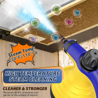 Портативний пароочисник ASSCA HY-308 9-в-1, 380 мл, жовтий (my-21098)