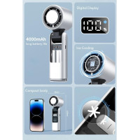 Портативний ручний вентилятор Jiawu, білий (my-21189)