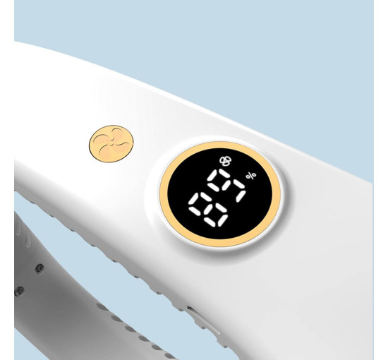 Портативний шийний вентилятор Atfoton R-8 з акумулятором 1500 мА·год, білий (my-21190)