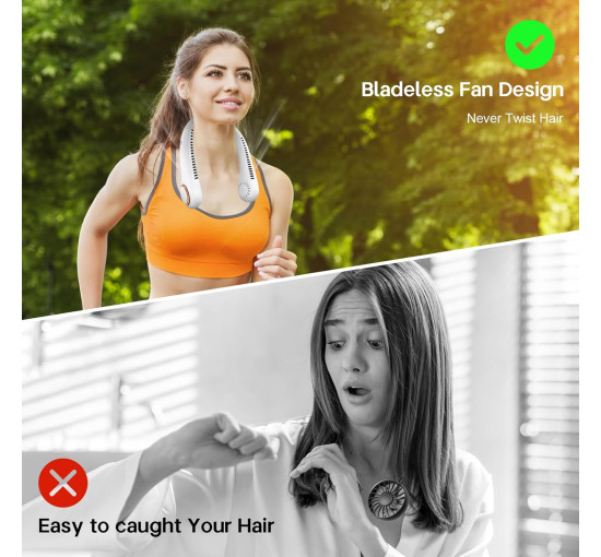 Портативный шейный вентилятор CNMTCCO ADLQ80814, белый (my-21202)