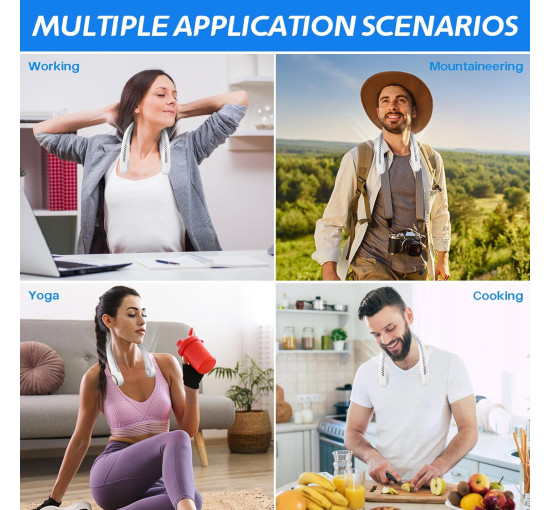 Портативный шейный вентилятор CNMTCCO ADLQ80814, белый (my-21202)