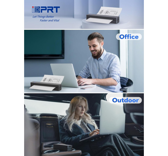 Портативный термопринтер iDPRT MT610 Pro , черный (my-21033)