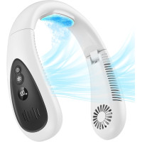 Портативный вентилятор для шеи GAITIR XQ04 с охлаждающей пластиной, 5000 мА·ч, белый (my-21203)