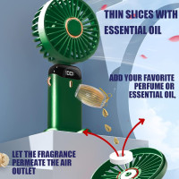 Портативний вентилятор Generic N15, 5 Вт, 3,7 В, зелений (my-21209)