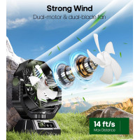 Портативний вентилятор HAWANA TF-15 20000 мА·год, зелений (my-21058)