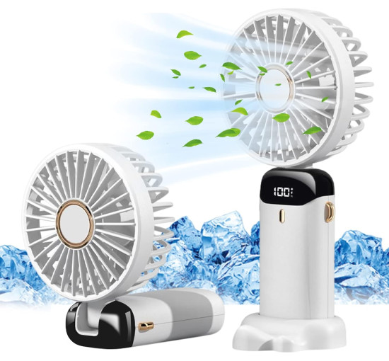 Портативный вентилятор Jsdoin N15 с зарядкой от USB, белый (my-21212)