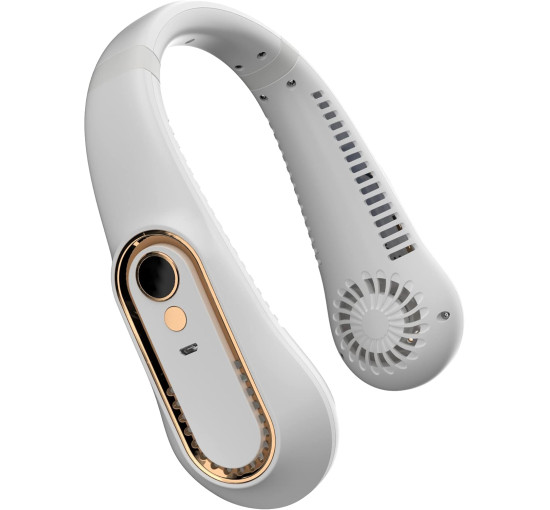 Портативний вентилятор Porcra для шиї, акумулятор 3600 мА·год, білий (my-21183)