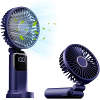 Портативний вентилятор WUBAYI із 5 швидкостями, USB-зарядка, синій (my-21195)