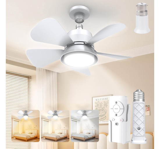 Стельовий вентилятор HZSANUE H-FS400-B2 з підсвічуванням та пультом дистанційного керування (my-21065)