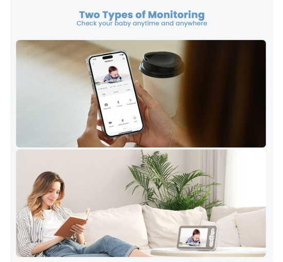 Радионяня ieGeek Baby 1T 2K с раздельным экраном (my-21048)