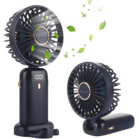 Ручной вентилятор GOAITOU N15 со светодиодным дисплеем, черный (my-21213)