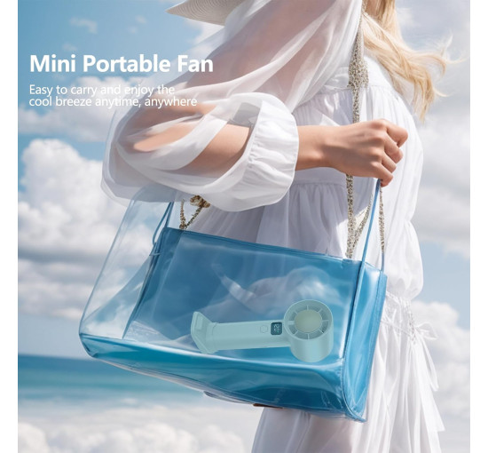 Ручний вентилятор Sinmaklin, білий (my-21198)