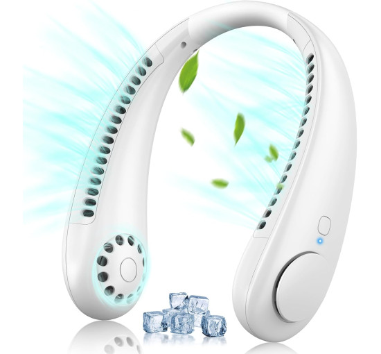 Шийний вентилятор Timiyou TYH2 з акумулятором 3000 мА·год, білий (my-21182)