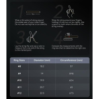 Смарт-кільце XSWCCJJ чіп JZ5.0, чорний (my-21116)