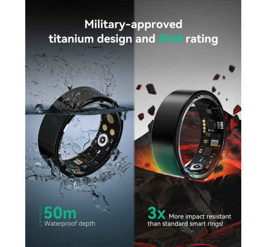 Смарт-кільце XSWCCJJ чіп JZ5.0, чорний (my-21116)