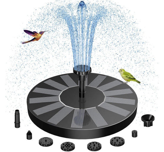 Солнечный фонтан AISITIN с 6 насадками (my-21089)