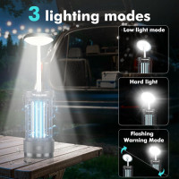 Світлодіодна пастка для мух PALONE MWS-082 лампа з регульованою висотою, 4000 мАг, чорний (my-21188)