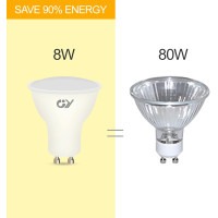 Светодиодные лампы GY GU10, 12 шт., холодный белый 6500 К (my-21093)