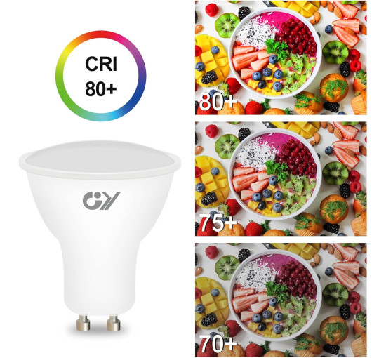 Світлодіодні лампи GY GU10, 12 шт., холодний білий 6500 К (my-21093)