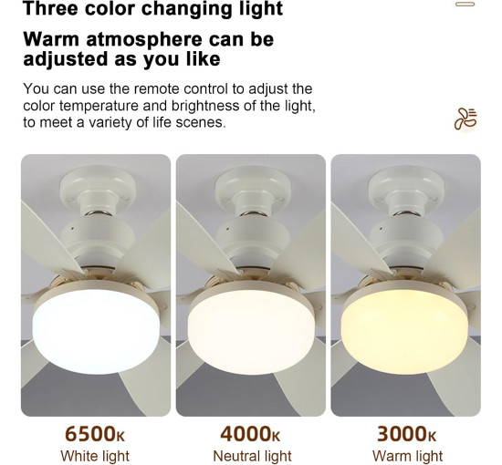 Светодиодный вентилятор Genérico с дистанционным управлением (my-21217)