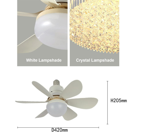 Светодиодный вентилятор Genérico с дистанционным управлением (my-21217)